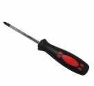 Отвертка, Стандарт, двухцветная черно-красная ручка CrV, 6 х 150 мм, крест