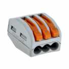 Клемма СМК, модель 413, с рычагом, 3 отверстия, 0,08-2,5 мм2