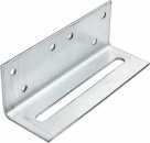 Угловая скользящая пластина 60х60х220х2 цинк