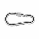 Карабин пожарный, м8, с фиксатором, DIN 5299 D