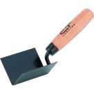 Кельма штукатур. для внутр.углов из нерж.полир.стали с дер.ручкой 60*60*80мм "888"