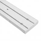 Карниз потолочный 2х-рядный 1,8 Белый без поворота