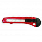 Нож с пистолетной ручкой, ручн.фиксация 18мм (красн.) 888