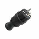 Вилка прямая каучук 1ф 16А 220-240В Lezard