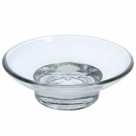 Мыльница MR04 стекло прозрач.Овал. 
