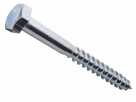 Шуруп "Глухарь", 10 х 140, шестигранный, цинк