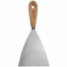 Шпатель-скребок стальной с дерев.ручкой 100мм "888 "