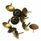 Гвозди декоративные маленькие S-13 Белые/серебро 200шт (ДОМИНА) 