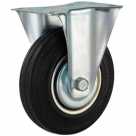 Колесо неповорот.без торм., платформа,d125 мм ПРОМЫШЛ.УСИЛЕН. (100кг)чер.рез.