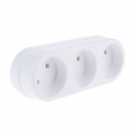 Тройник "TOKER" 3L3 белый 16А