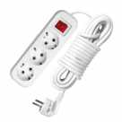 Удлинитель 3х5м S-303 АБС-пл. с/з.выкл, ПВС 3х1 UNIVersal