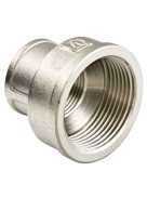 Муфта переходная 1/2"х 3/8" VT Никель