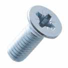 Винт, 6 х 16, потайная головка Pozi, цинк, DIN 965 (Тайвань)