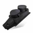 Розетка NE-AD (колодка) ОУ двойная 2 гн. с загл. каучук 2P+E 1x16A 220-240V IP44 4102 (Турция)