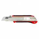 Нож, 25 мм, выдвижное лезвие, метал. направ,двухком. ручка// MATRIX MASTER