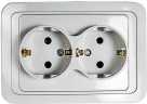 ASD розетка 2-м c/з CLASSICO