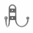 Крючок мебельный ЧИБИС 2-х рожковый 208В Дуга (хром)
