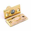 Фиксатор дверной с шариком золото мал.