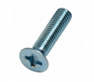 Винт, 3 х 16, потайная головка Pozi, цинк, DIN 965 (Тайвань)