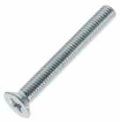 Винт, 4 х 70, потайная головка Pozi, цинк, DIN 965 (Тайвань)