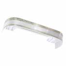 Карниз Галант 3-х рядн. с поворотом 1,6 Белый NEO золото