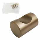 Ручка-кнопка мебельная ЧИБИС мет 7338 Кноб малый 16*23мм (сатин) 