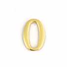 Цифра дверная Аллюр пластик "0" золото