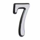 Цифра дверная Аллюр пластик "7" хром