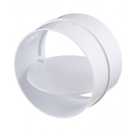 Соединитель круглых каналов d-100 c обратным клапаном