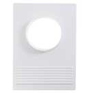 Торцевая площадка D=100мм/20,5х24 пластиковая с решеткой