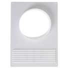 Торцевая площадка D=115/120мм/12,5х18 пластиковая с решеткой