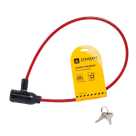 Замок тросовый СТАНДАРТ 600мм ВС-Т6 красный